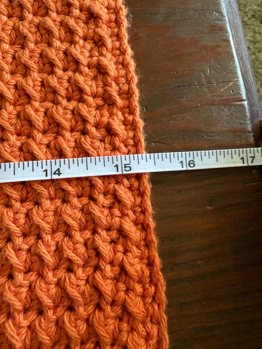 Colorblock Y2K Cotton Crochet Dishcloth Green, Blue & Orange Housewarming gift